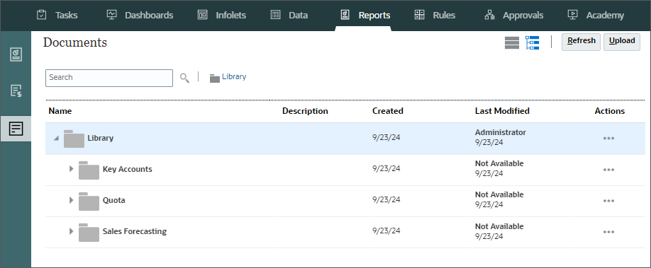 Documents tab